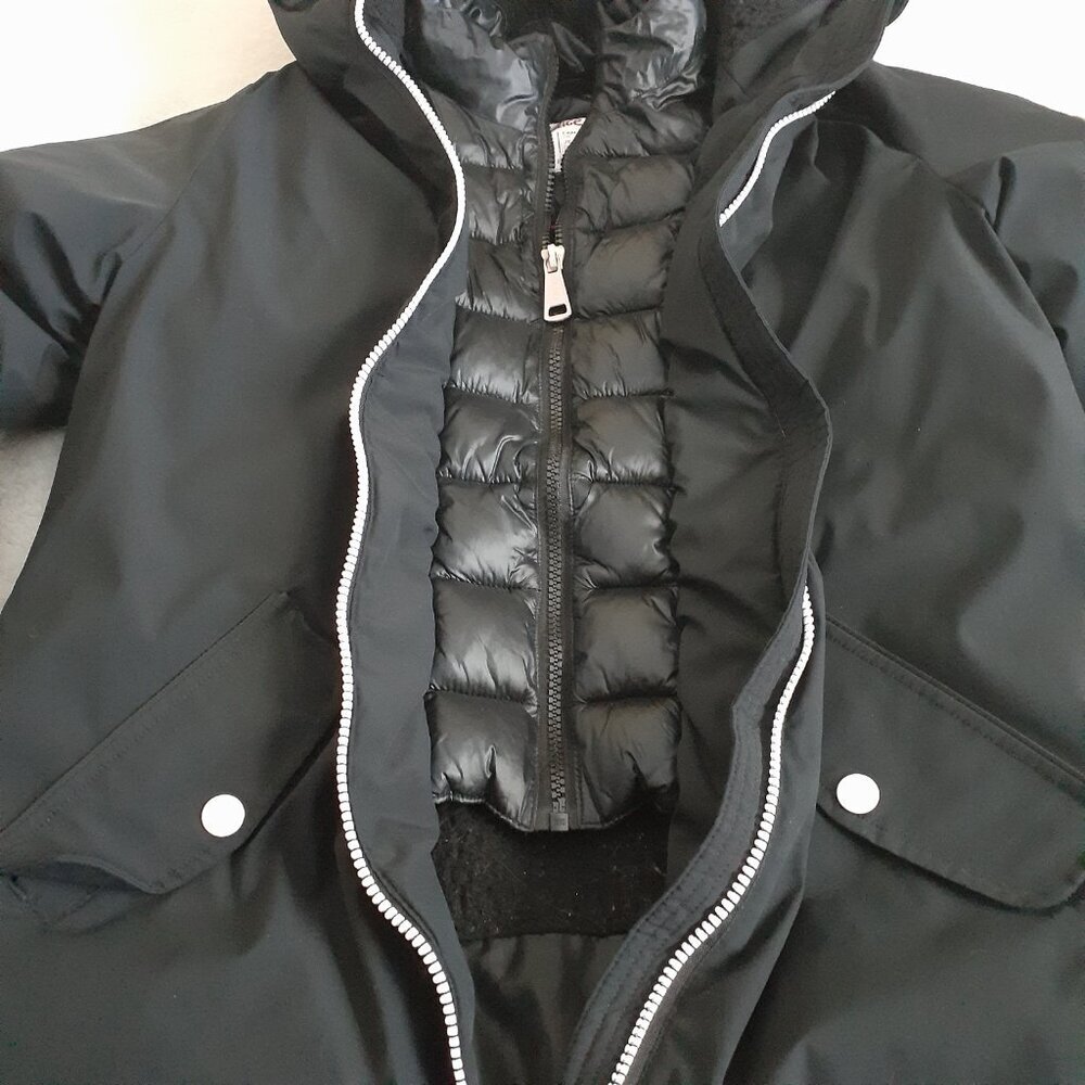 Justice Black Hooded Kids Jacket - Picture 8 of 14